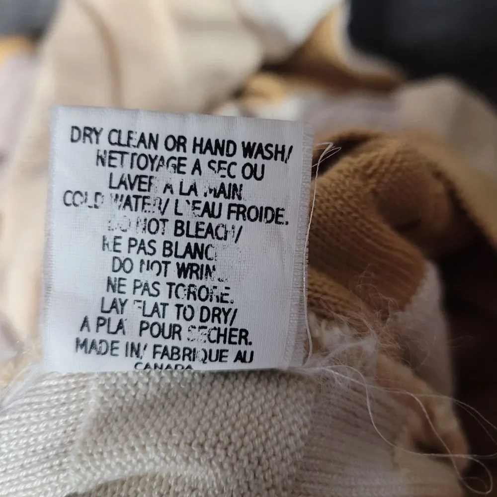 Tundra Canada Sweater Mens Size L 3D Pattern Multicolor Coogi Style Pullover - Picture 10 of 10